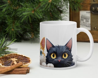 Taza blanca brillante