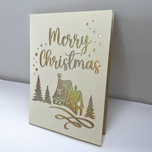 Personalised Custom House Christmas Card
