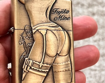 Vintage style Feuerzeug - Fujiko Mine - Brandneu mit Tags - Nachfüllbar - Luxus - Einzigartig - Stilvoll - Bestes Geschenk
