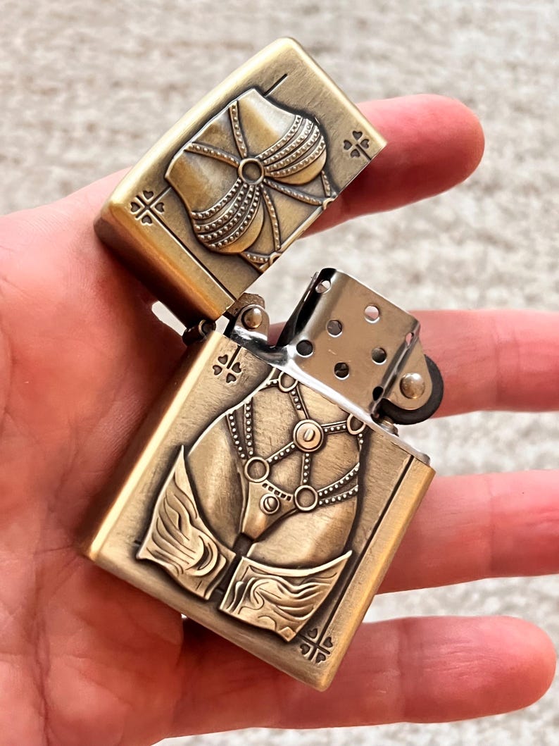 Vintage style Feuerzeug - BDSM - Brandneu - Nachfüllbar - Luxuriös - Stilvoll - Bestes Geschenk Bild 2