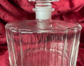 Whiskey Wine Cognac Crystal Decanter & Stopper 7” inches Tall