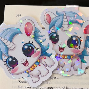 Happy little unicorn - magnetic bookmark