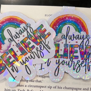Always believe in yourself - magnetic bookmark