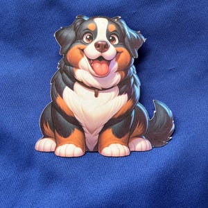 Niedlicher Berner Sennenhund Sticker - Süß & Flauschig!