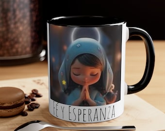 Virgen Mug, Religious, Mexican Mug, Regalo de Navidad, Hispanic Gift, Latin, Religioso, Gift for mom, Gift for sister, Para Mama