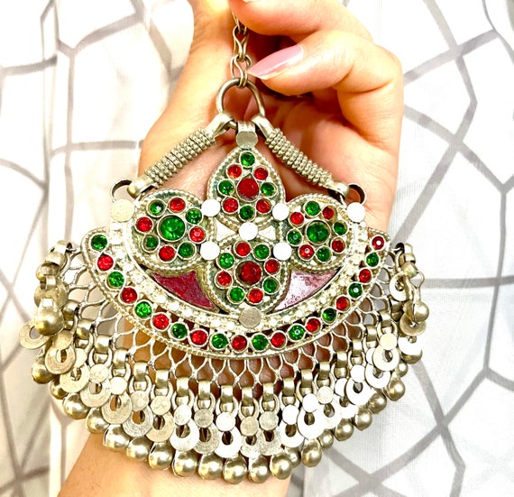 Afghan tribal silver Matika, Afghan Jewelry, Afgh… - image 2