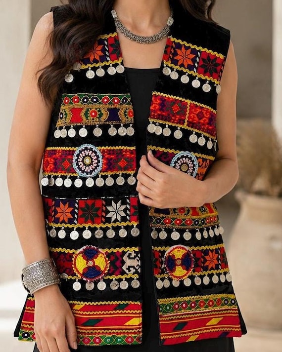 Handmade Afghani Waskat, Afghan Embroidered Vest Size: M and L - Etsy