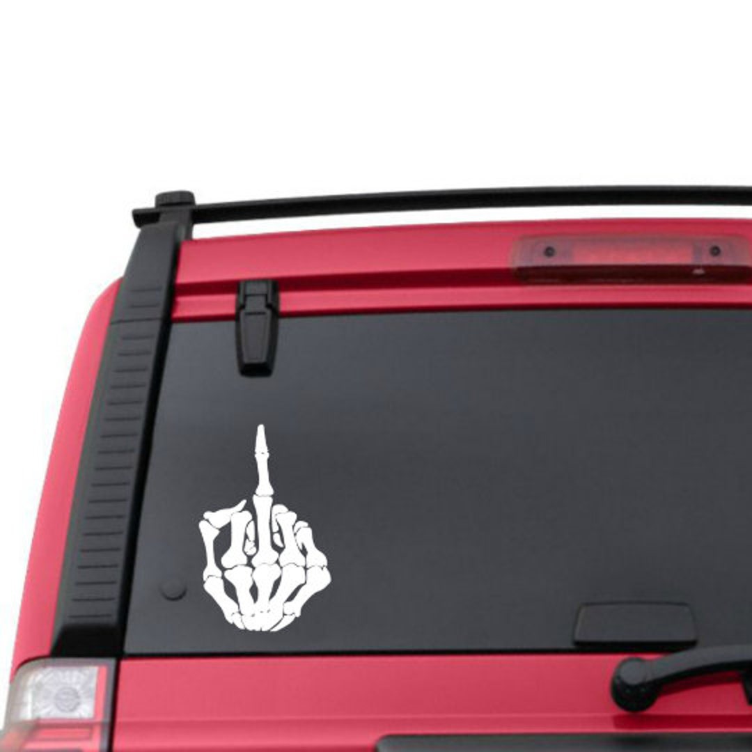Skeleton Middle Finger Sticker This item is unavailable - Etsy