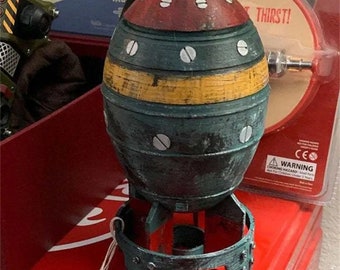 Mini bombe nucléaire peinte à la main personnalisée Fallout