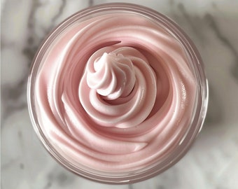 Roze suikerspin - opgeklopte Shea Body Butter