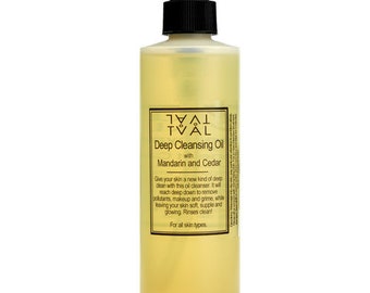 Deep Cleansing Oil with Cedar & Mandarin | Mild Face Cleaner | Natural Skincare | Step 1 in Double Cleansing