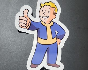 Vault Boy from Fallout Boy Sublimation Sticker
