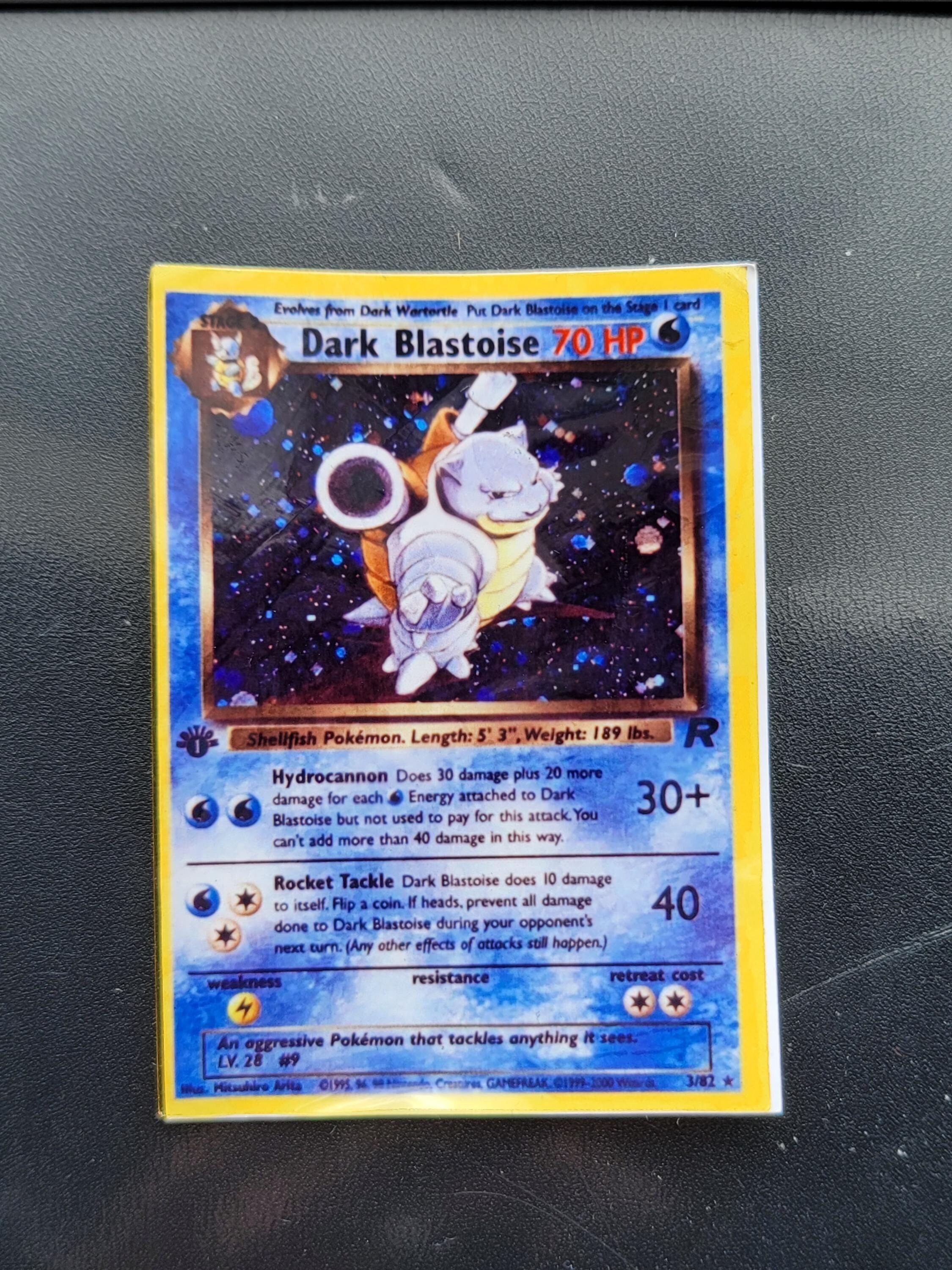 dark blastoise pokemon card Dark Blastoise Team Rocket 1st Edition Holo 3/82 Blue CGC 9 – TBC Games main image 1