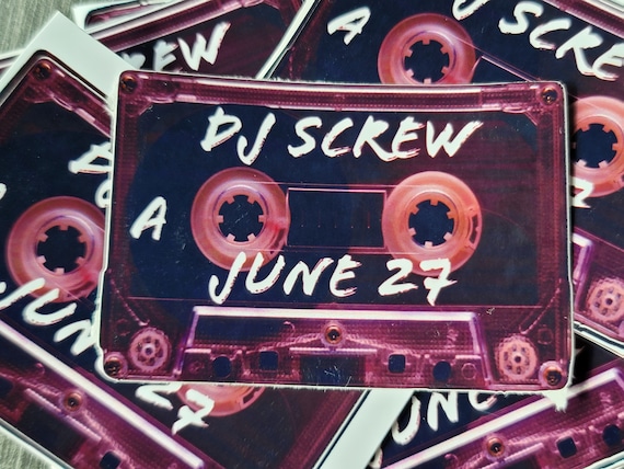 DJ Screw June 27th Screwtape Sublimation Sticker - Etsy