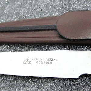 Vintage Early 1900s Gaucho Facon Antique Solingen knife Haering. Deer & Buffalo Horn
