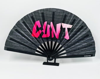 Cunt Fan - Bamboo Hand Fan