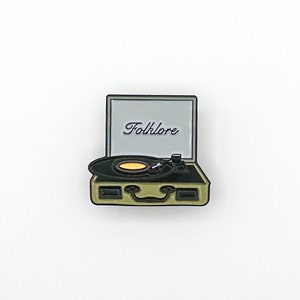 T-Swift Folklore Record Pin - Eras Tour Enamel Pin