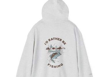 Fishing Hoodie, Personalized Fishing Sweater, Camping Gifts, Fishing Apparel, Valentine's Gift, Father's Day Gift, Birthday Gift, Angler