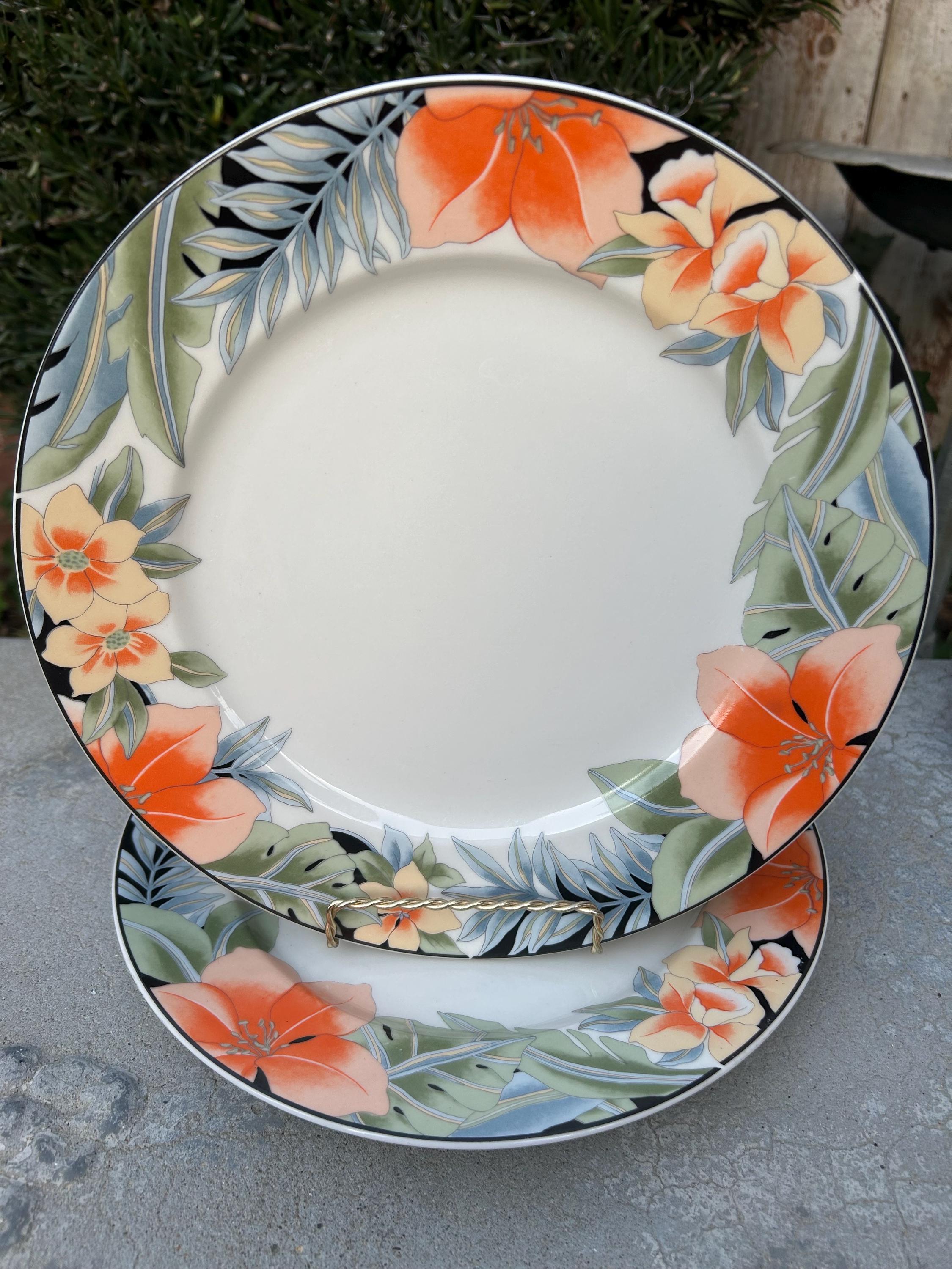 Gibson China Floral Hana by Bambis Dinner Plates Priced