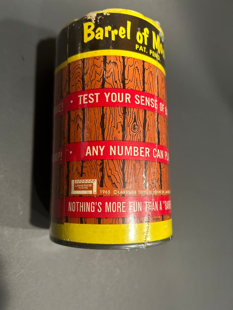 Vintage Dated 1965 Original Barrel of Monkeys Game Never Opened Made by