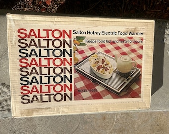 Neue alte Lagerware Salton Electric Food Warmer Tray Box nie geöffnet