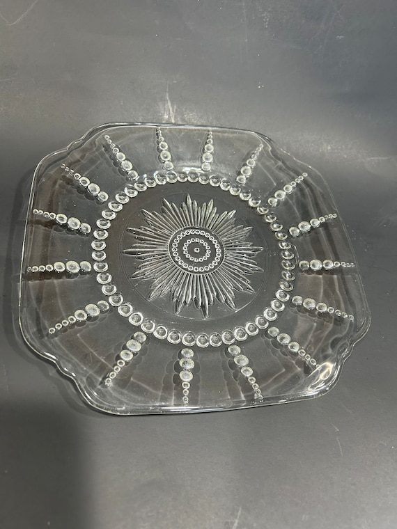 ヴィンテージ 9 インチ フェデラル USA コロンビア バブル ガラス