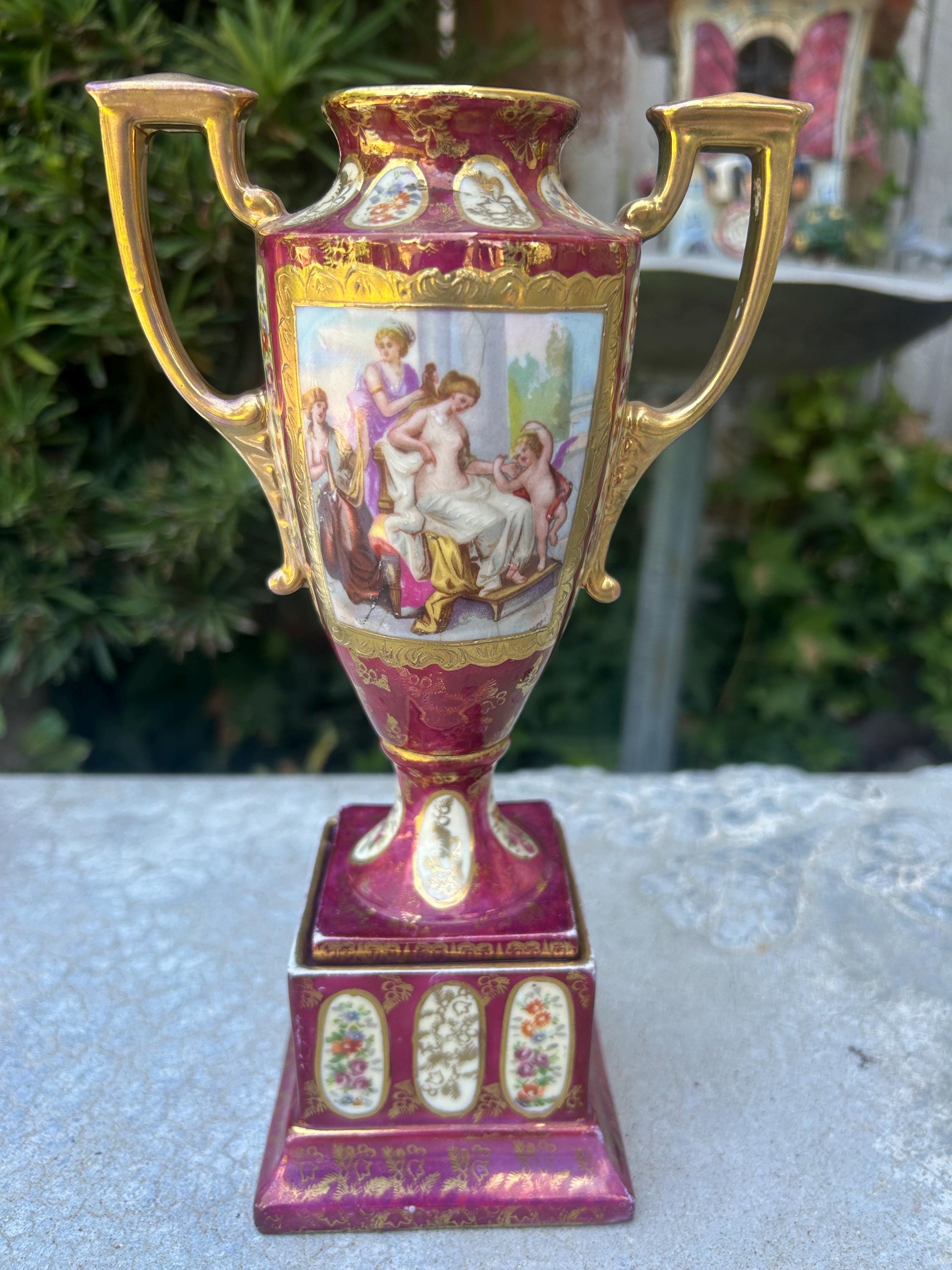 Antique dresden vase - Etsy 日本