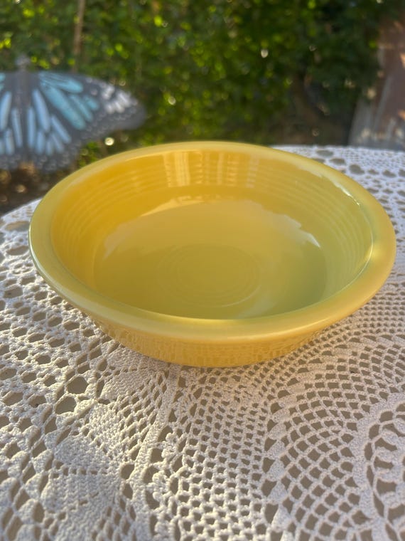 Yellow Fiestaware Platter,bowls,and Mugs Priced Individually