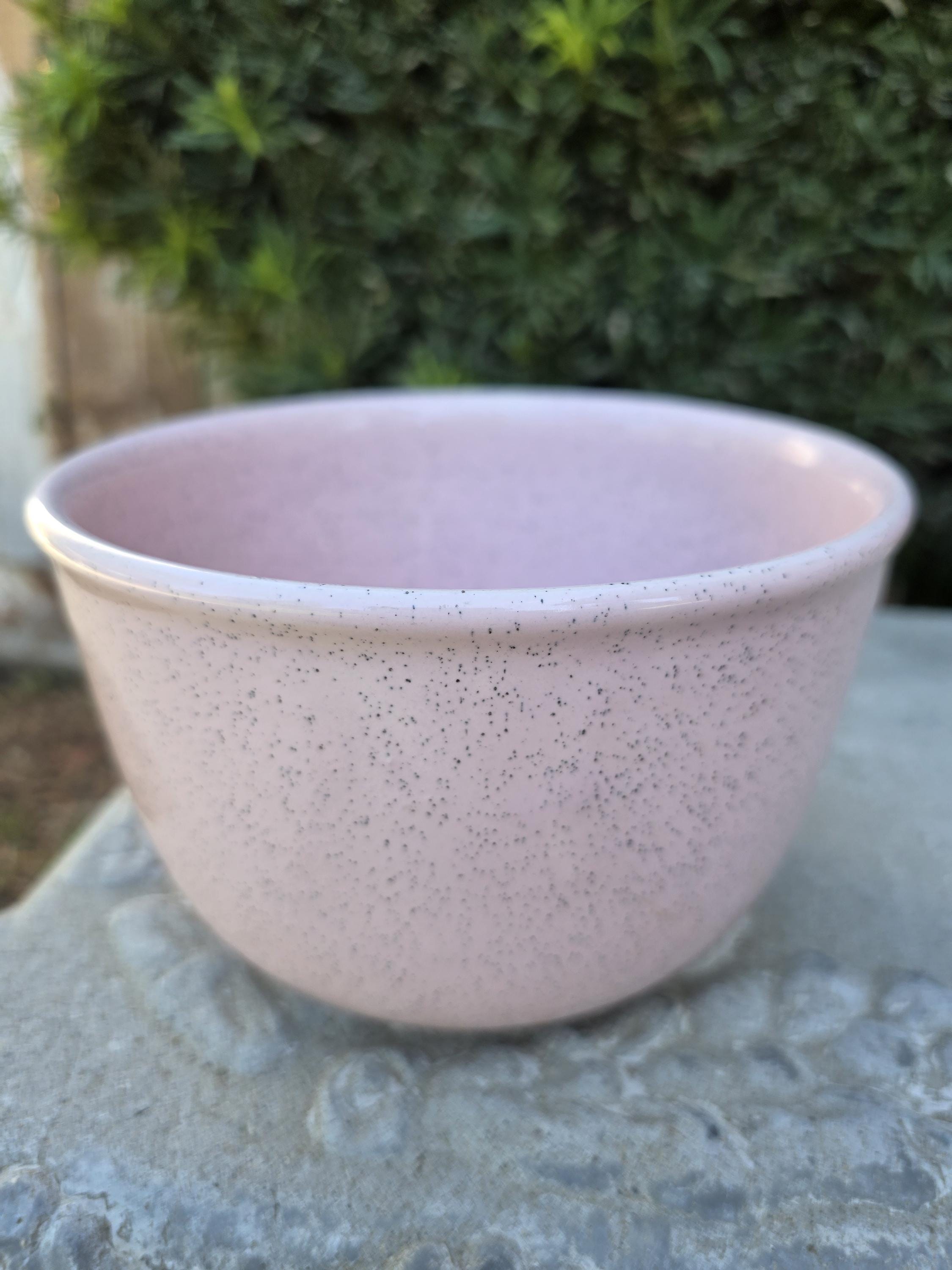Bauer Speckled Pink Bowl - Etsy