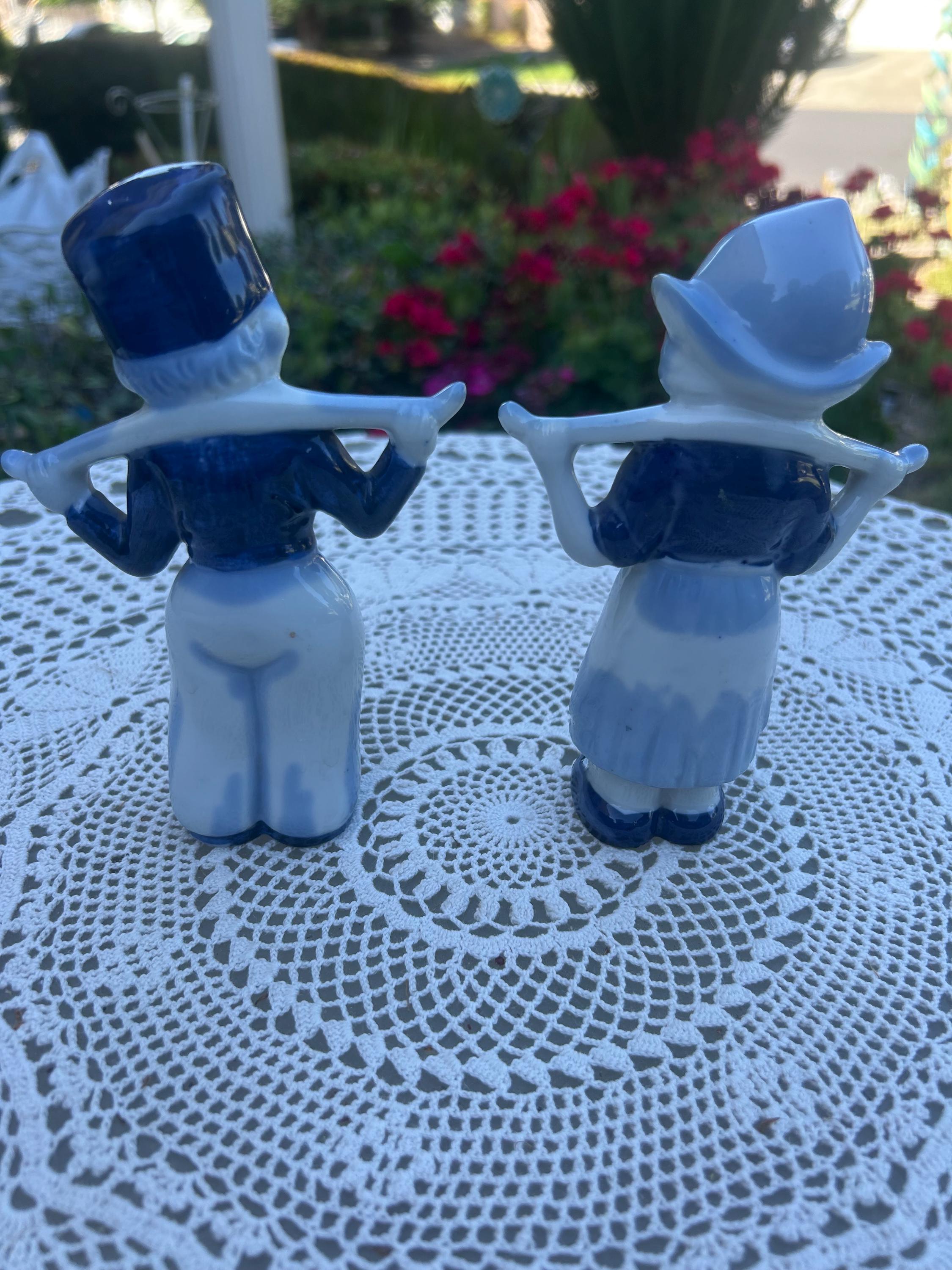ヴィンテージ オランダの少女と少年の置物 日本製 青白磁 - Etsy 日本