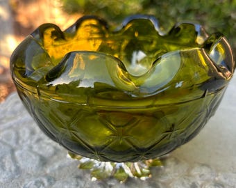 Vintage Fenton Yellow Uranium/vaseline Glass Custard Satin Vase - Etsy