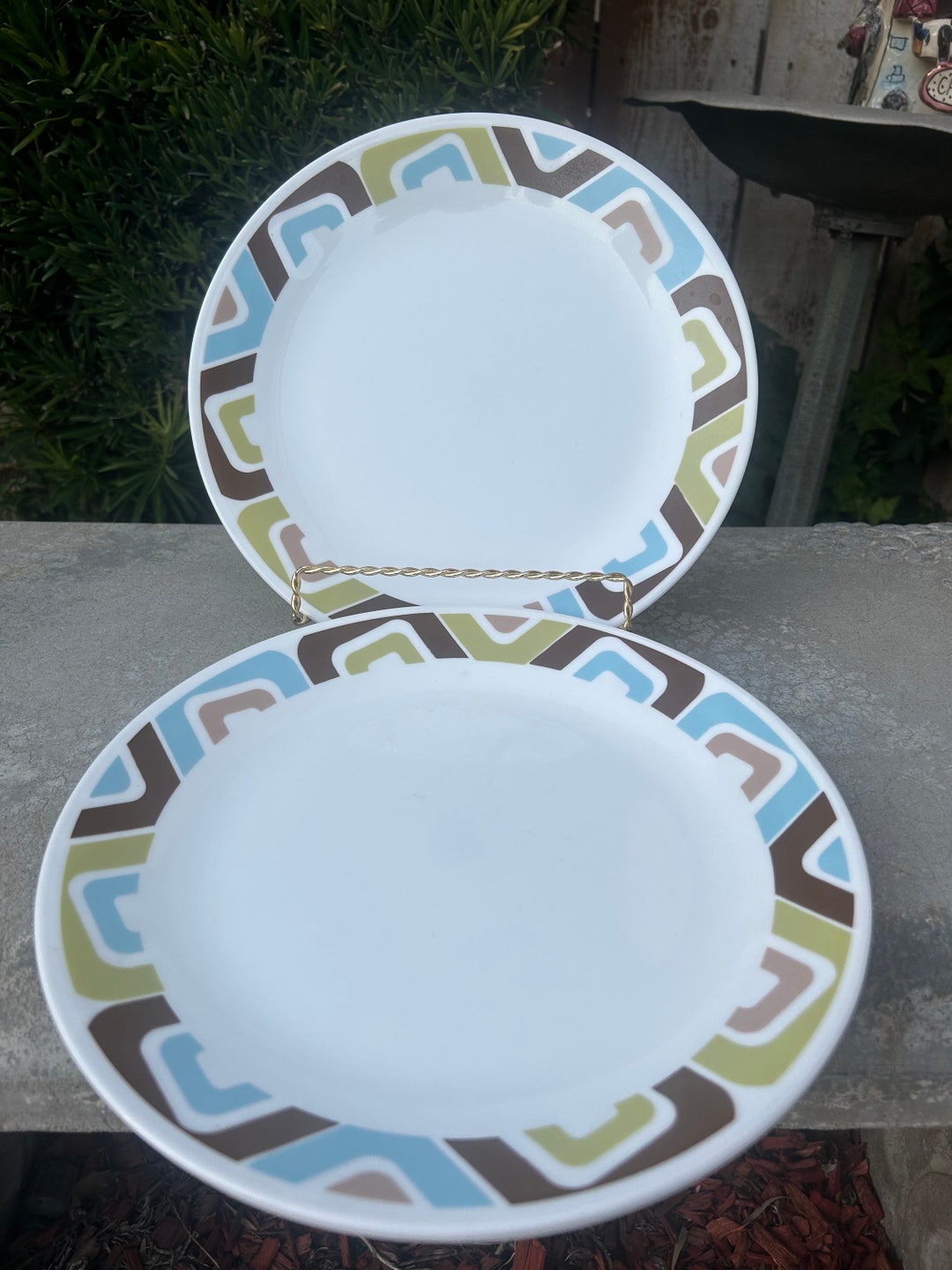 Corelle 10” Squared Pattern Plates Sold Separately - Etsy
