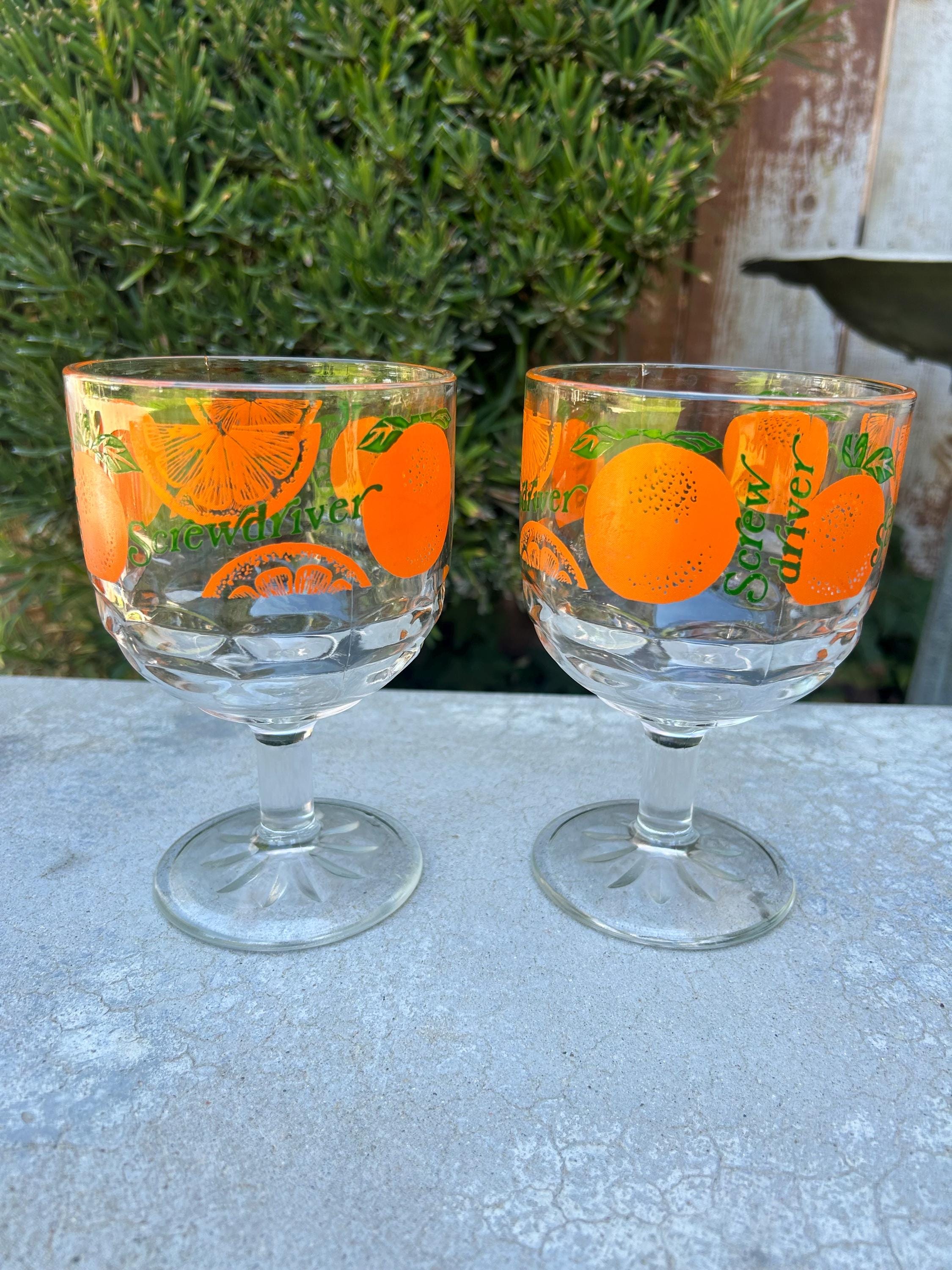 Vintage Orange Slice Glasses - Etsy