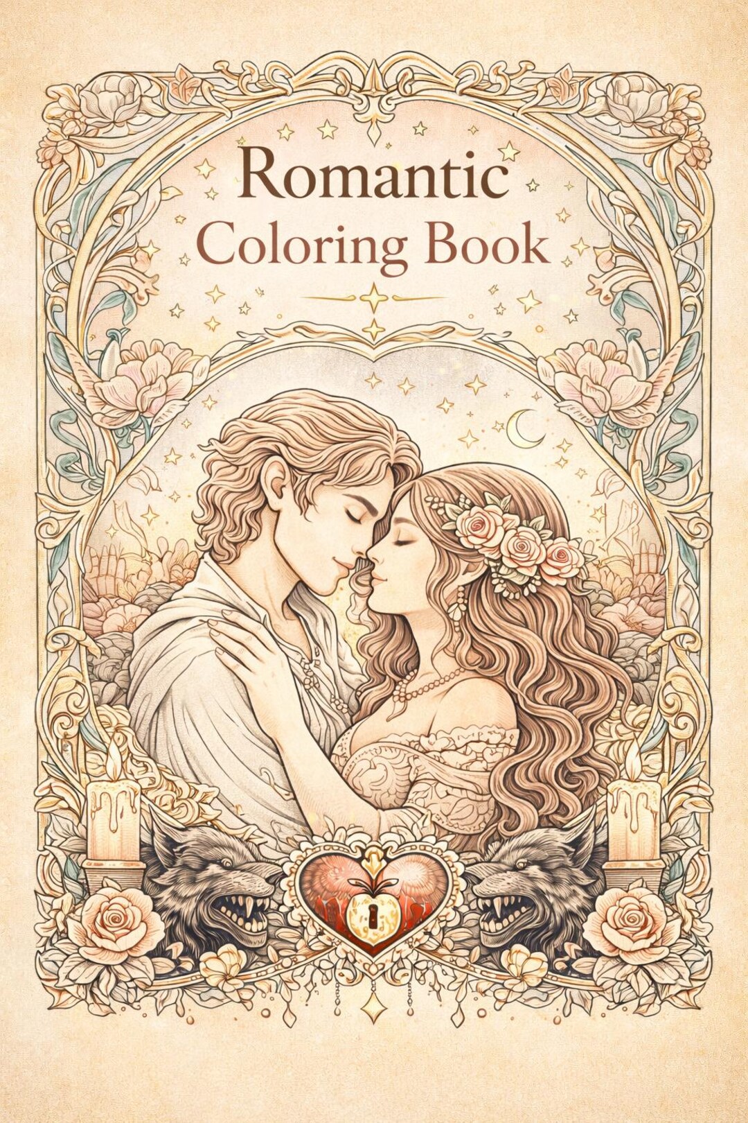 Love & Valentine Coloring Book - Etsy
