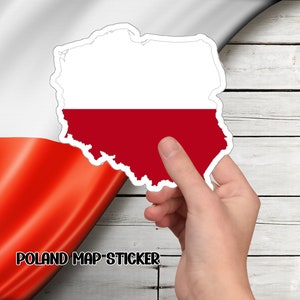 Polen Karte Aufkleber, Geschenke für Polen, Landkarte von Polen, polnische Dekoration, Geschenkaufkleber, Dekoration, Geschenk für sie, Geschenk für ihn