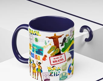 Brazilian Flag Coffee Mug: South American Heritage Gift