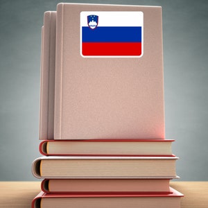 Slovenia Coat Of Arms Decal - Red 4 Inch Vinyl Sticker For Cars & Home