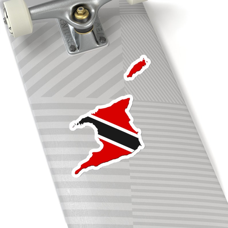Trinidad & Tobago Vinyl Sticker, Island Vibes Map Sticker, Caribbean Map Decal, Trinidad and
