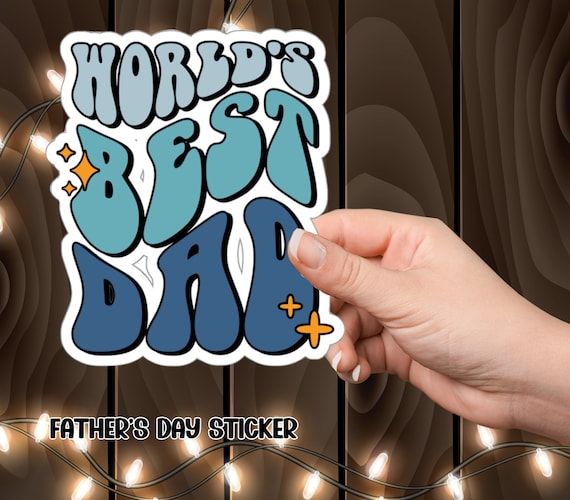 Personalized Father's Day Sticker: Durable Vinyl Dad Gift