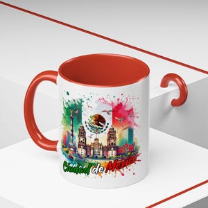 Mexico Coffee Mug, Colorful Mexican Cup, Mexico City Mug, Souvenir Gift, Traveler&#39;s Essential, Mexico Travel