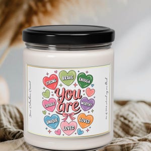 Positive Affirmations Candle, Motivational Candle, Aromatherapy Candle, Inspirational Gift, Meditation Candle, Self Love Candle