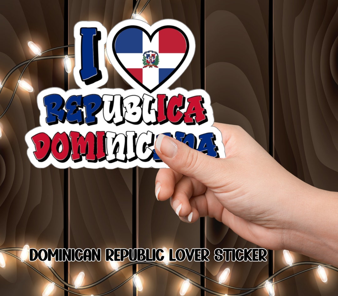 Dominican Instrument Sticker Dominican Republic Sticker, I Love Dominican Republic, Gift for ...