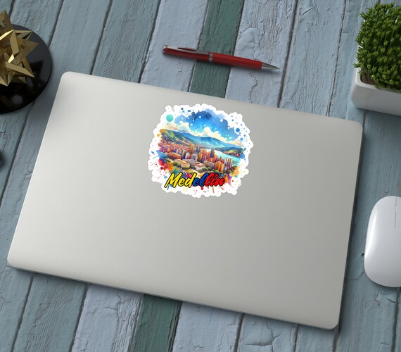 Adesivi Bandiera Colombia – Set Da 6 Decalcomanie In Vinile Per Cellulare, Impermeabili – Mini Stickers 4x2,7 Cm – Ideali Per Borse, PC E Oggetti Personali