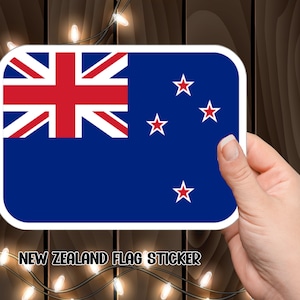 New Zealand Flag Sticker: Durable Vinyl NZ Patriotic Decal
