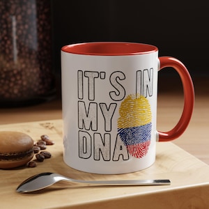 Colombia DNA Coffee Mug: Colombian Pride Gift, 11oz