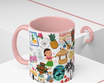 Wild Orchid Mug - Vibrant Hawaiian Pink & Orange Floral Print, Tropical  Housewarming Gift Coffee Cup Gift Botanical Design Vacation Souvenir - Etsy