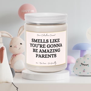 Personalized gift for new parents, Funny candle for expecting mothers, gift for new moms, pregnancy gift, baby shower gift, New Parents Gift