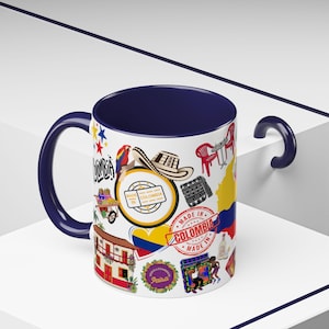 Vibrant Colombian Coffee Mug: Unique Coffee Lover Gift
