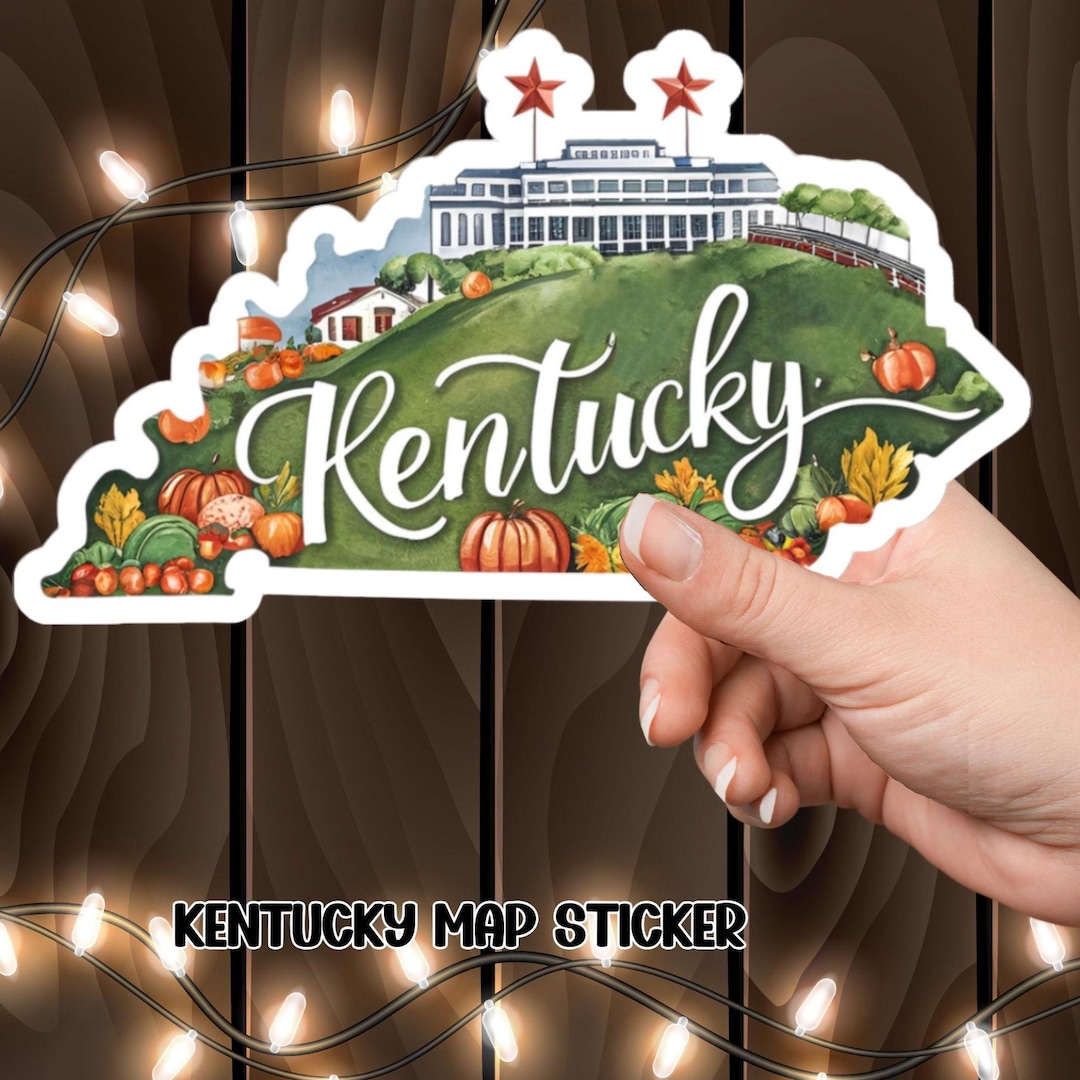 Ky's Sticker Kentucky State Sticker: USA Map Decal, Laptop/car Decor - Etsy