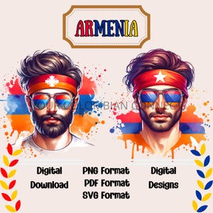Armenia Men in SVG, PNG, PDF Format, Armenia Pride, Digital Clipart Download, Ai Clipart, Armenia Designs.